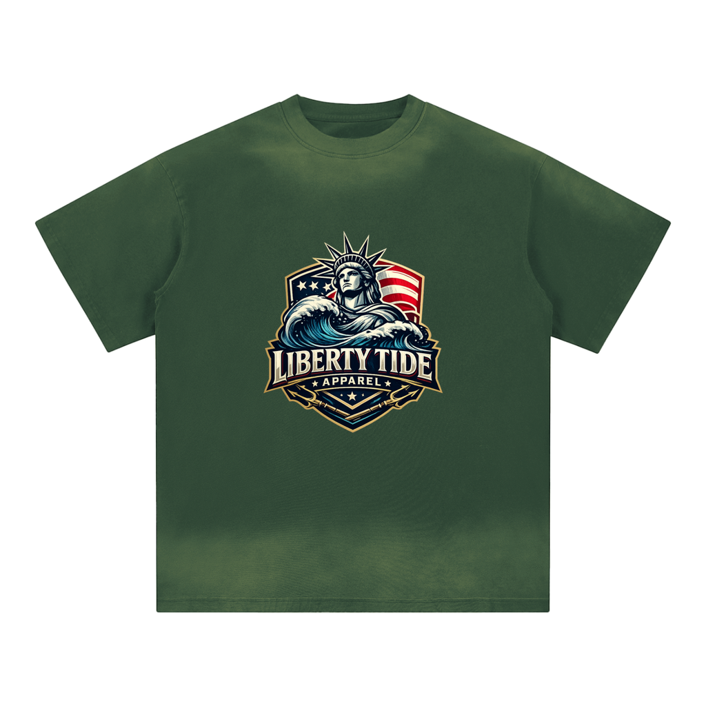 Petite Crew Neck Sunfade Edge T-Shirt