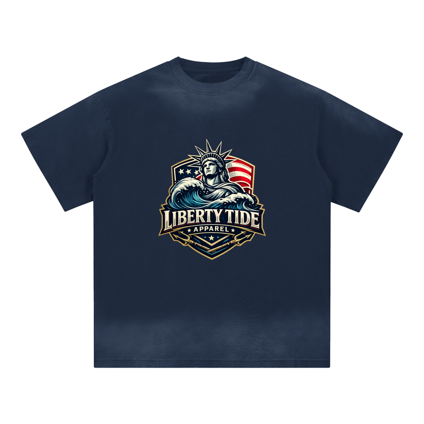 Petite Crew Neck Sunfade Edge T-Shirt